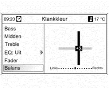 Volumeverdeling links - rechts