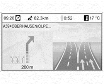 Informatie over de kaartdisplay