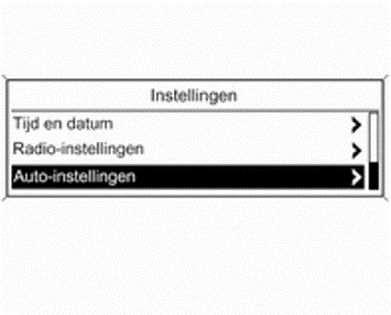 Instellingen in het Graphic-Info- Display CD 300/CD 400