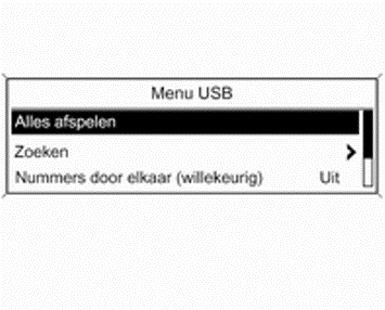 Selecteren van tracks via het