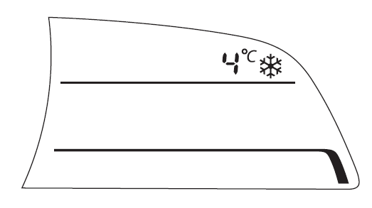 Buitentemperatuurdisplay (