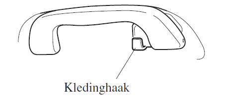 Achterste kledinghaken