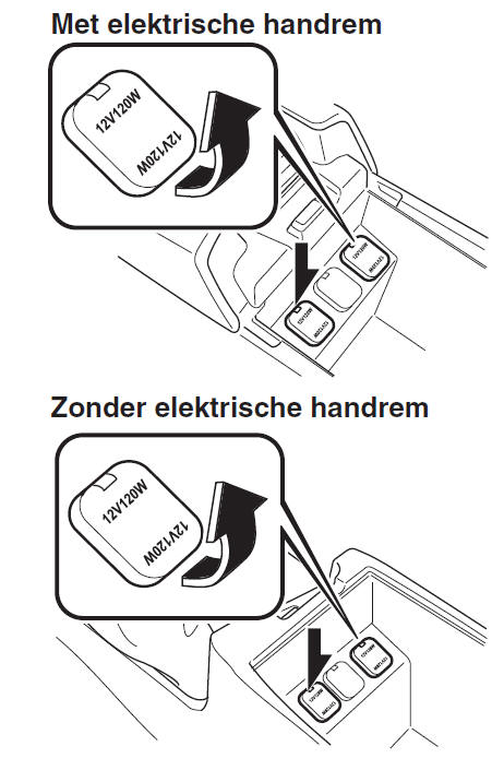 Stekkerbussen voor accessoires