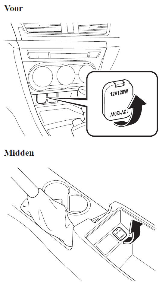 Stekkerbussen voor accessoires